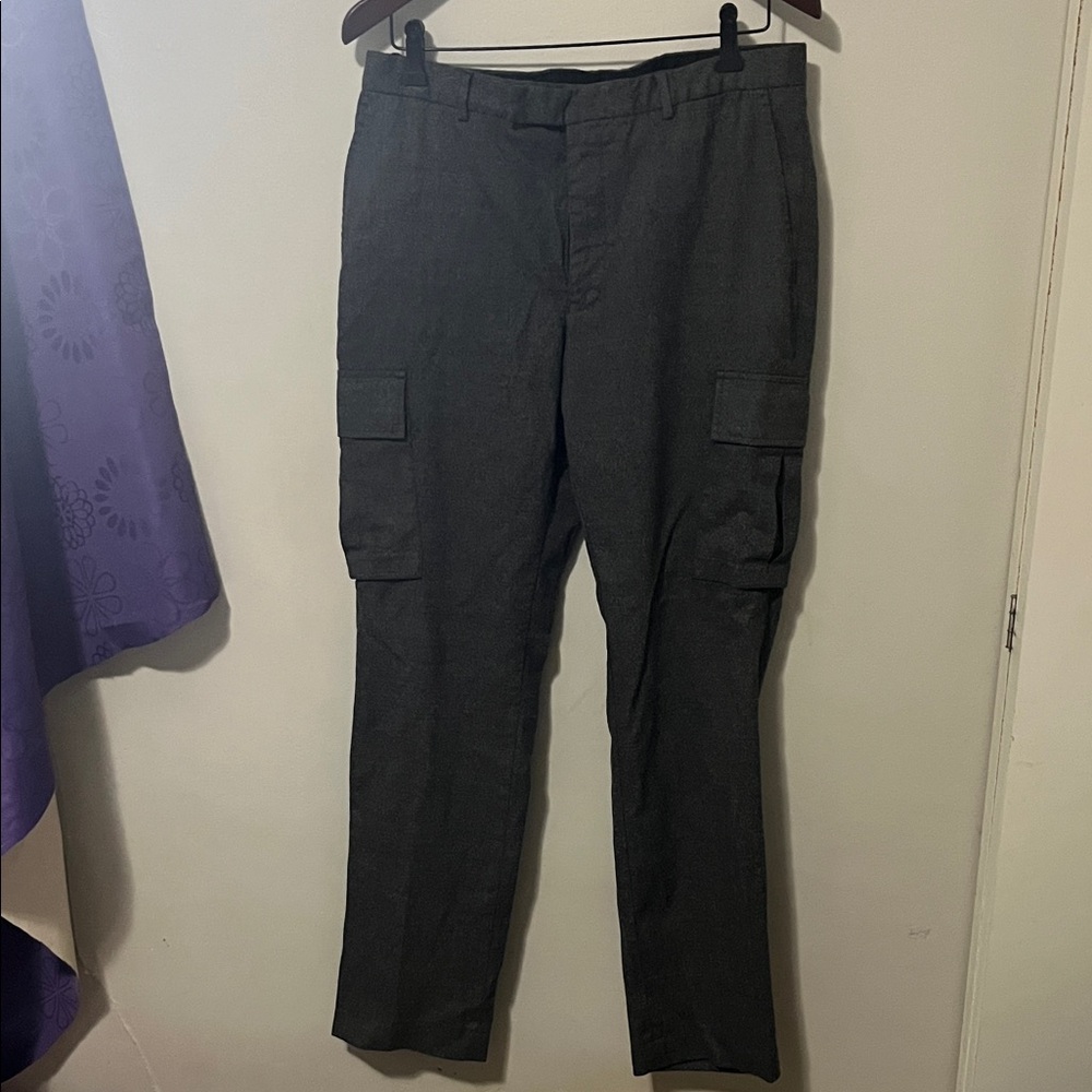 Hardy Amies Dark Gray Cargo Pants